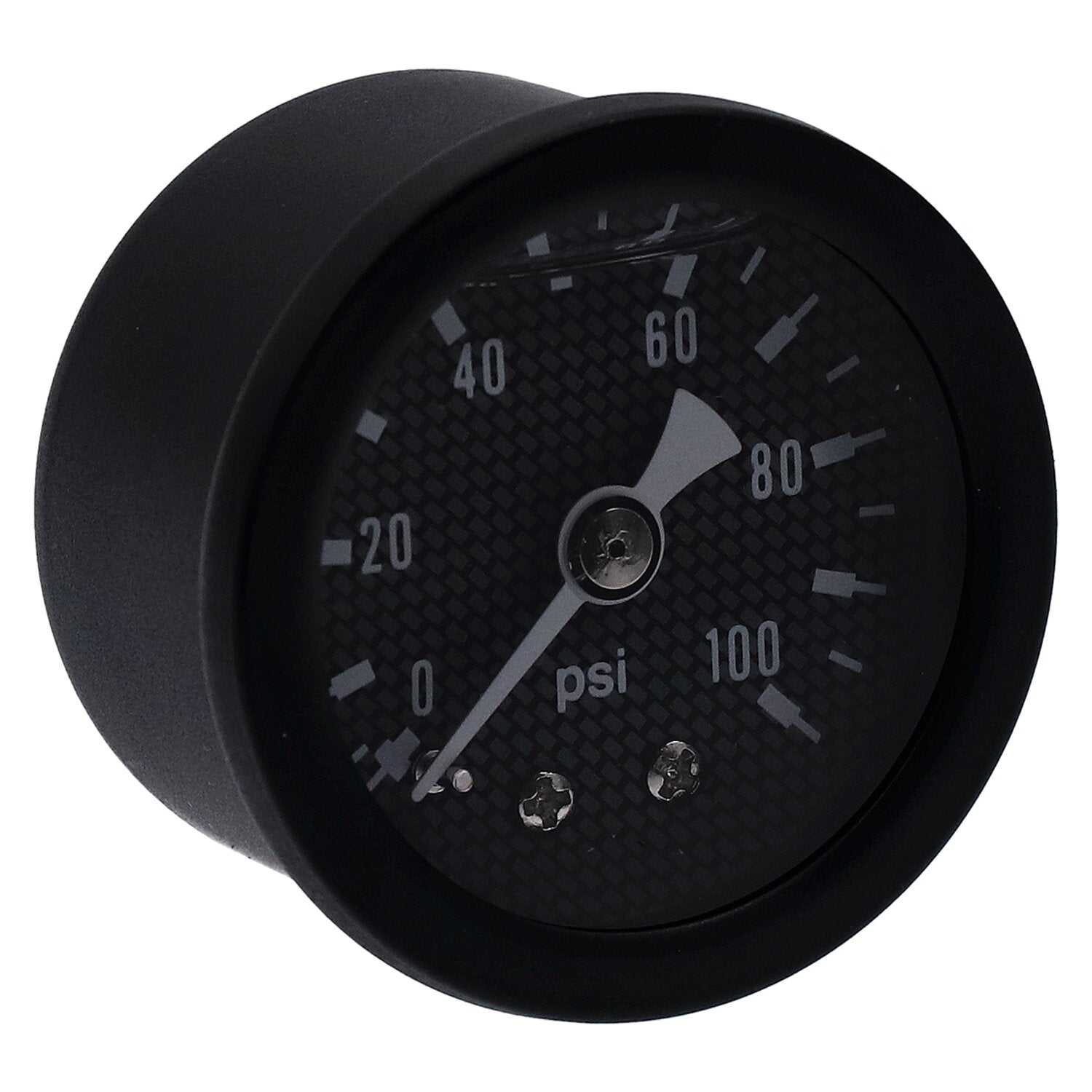 Marshall oil pressure gauge 0-100 PSI - Black housing