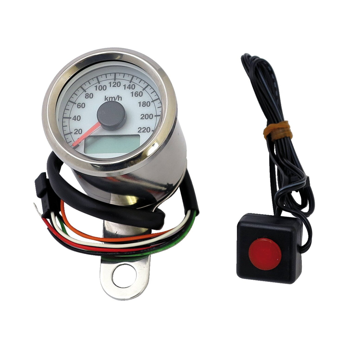 MCS Stoker electronic speedometer - 48mm - White face