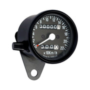MCS Mini speedo 2:1 kmh - with tripmeter black