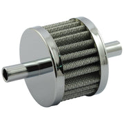 MCS Dual inlet crankcase breather filter - Chrome