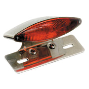 MCS Snakelight taillight - Chrome - with bracket