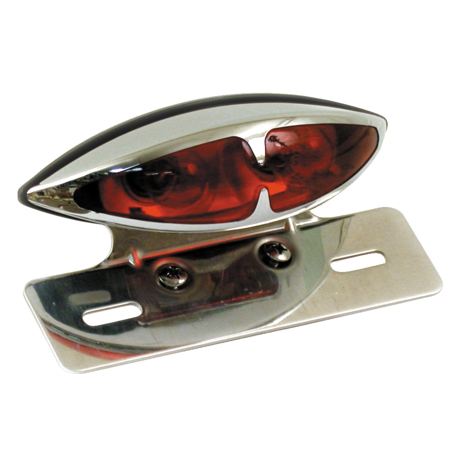 MCS L.A - taillight kit - Dual bulb - license plate bracket - Chrome