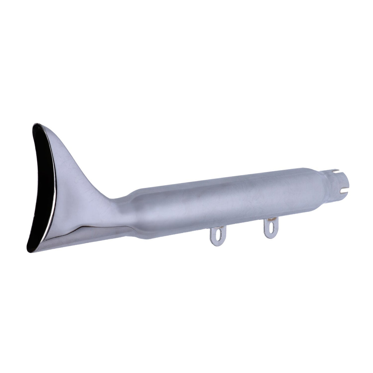 Paughco Replacement muffler - Fishtail - Chrome