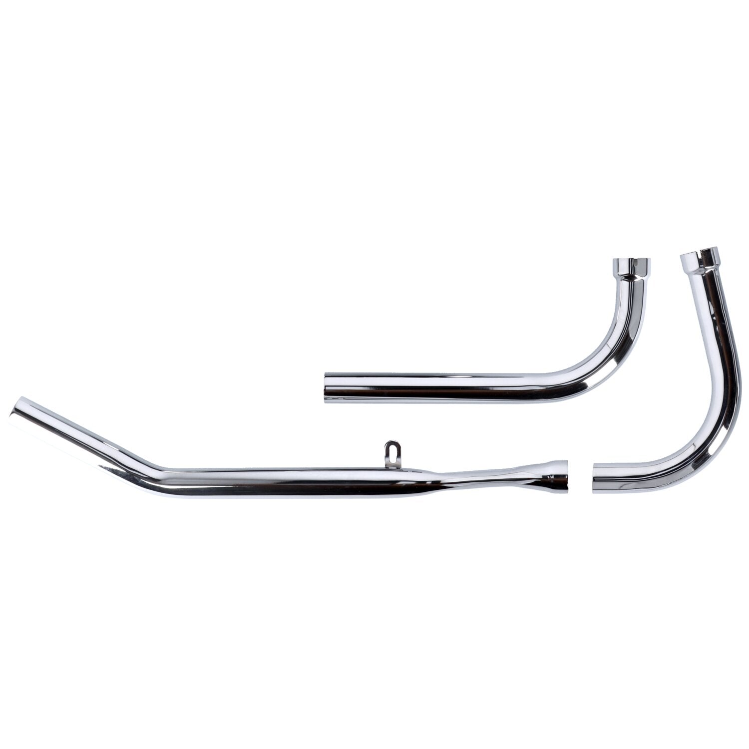 Paughco Upswept head pipes - S-pipe - around oil tank