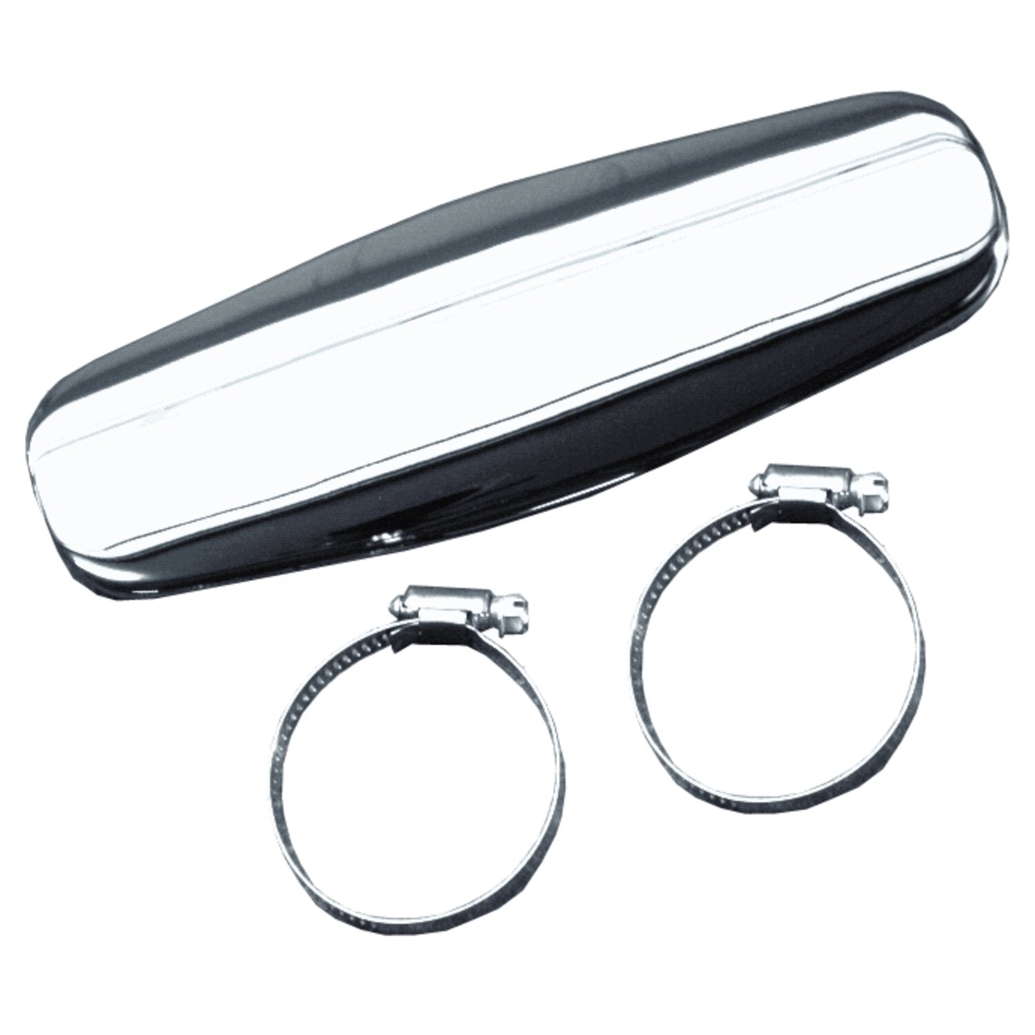 Paughco Oval Heatshield / boot guard - 9" - Chrome