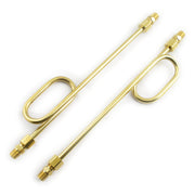 Paughco 'Old STF' dual rocker box oil lines - Brass