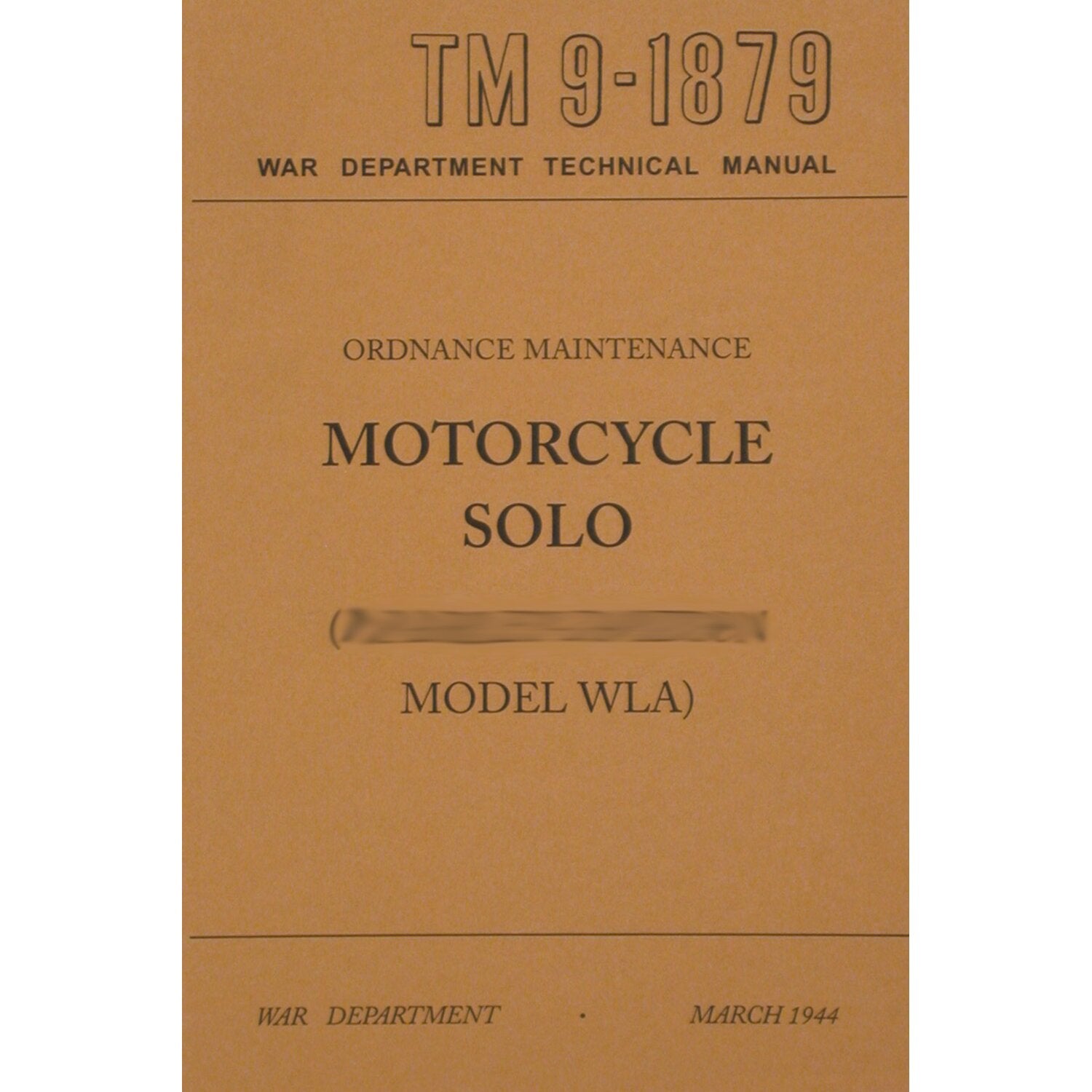 Samwel Service manual ordenance maint WLA solo