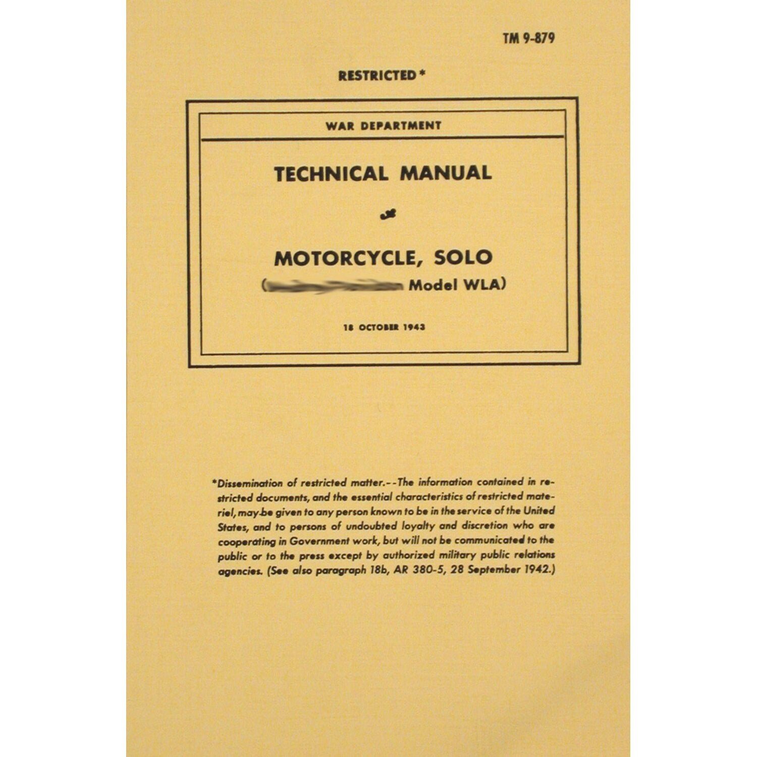 Samwel Service manual war dep - WLA solo