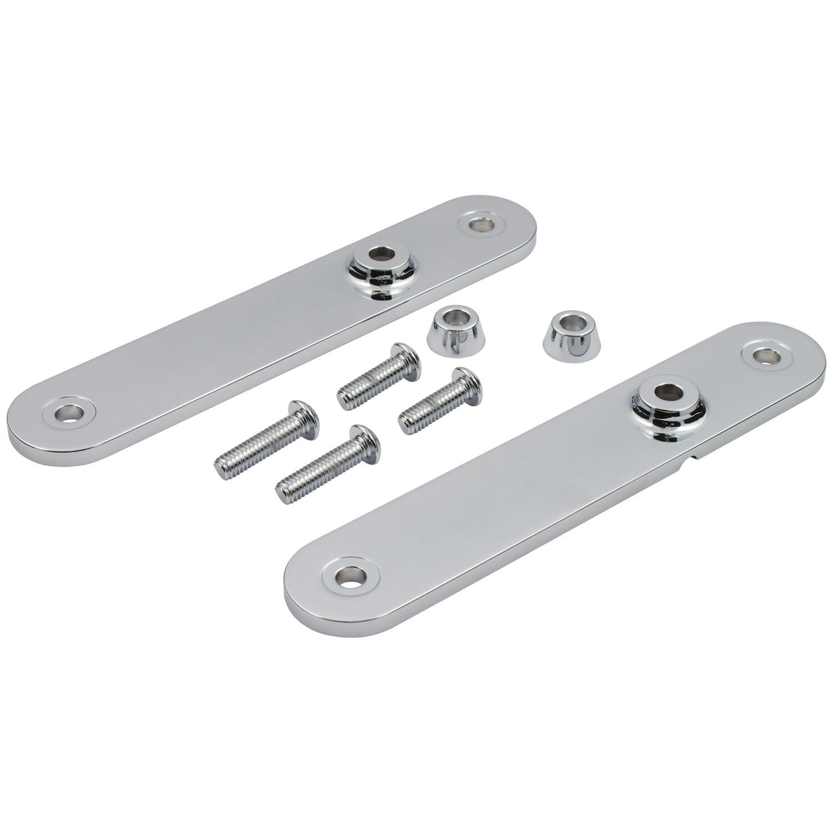 MCS Touring front turn signal relocation kit - Chrome