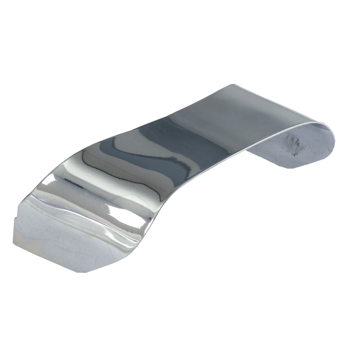 MCS 73-up taillight visor - plain - Chrome