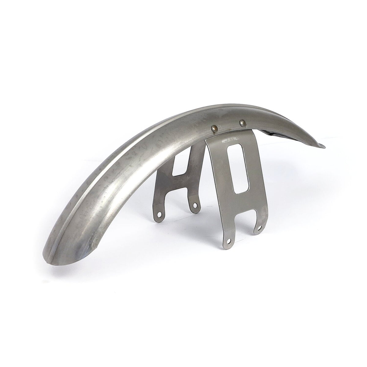 MCS 49-84 FL custom narrow front fender - Raw steel ribbed