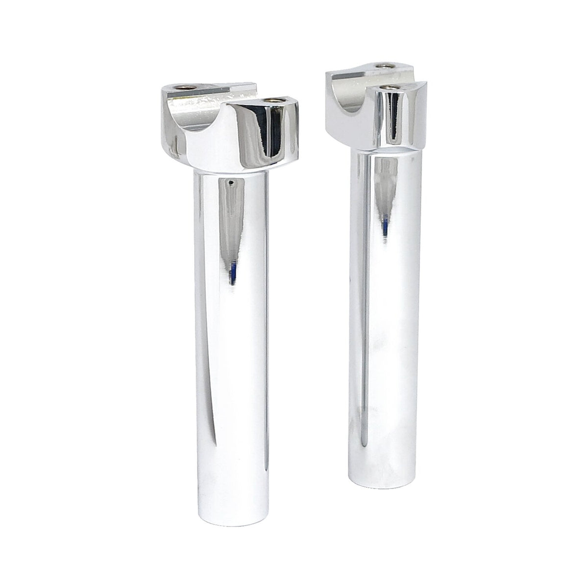 MCS Forged aluminum risers straight 6-1/2" rise - Chrome