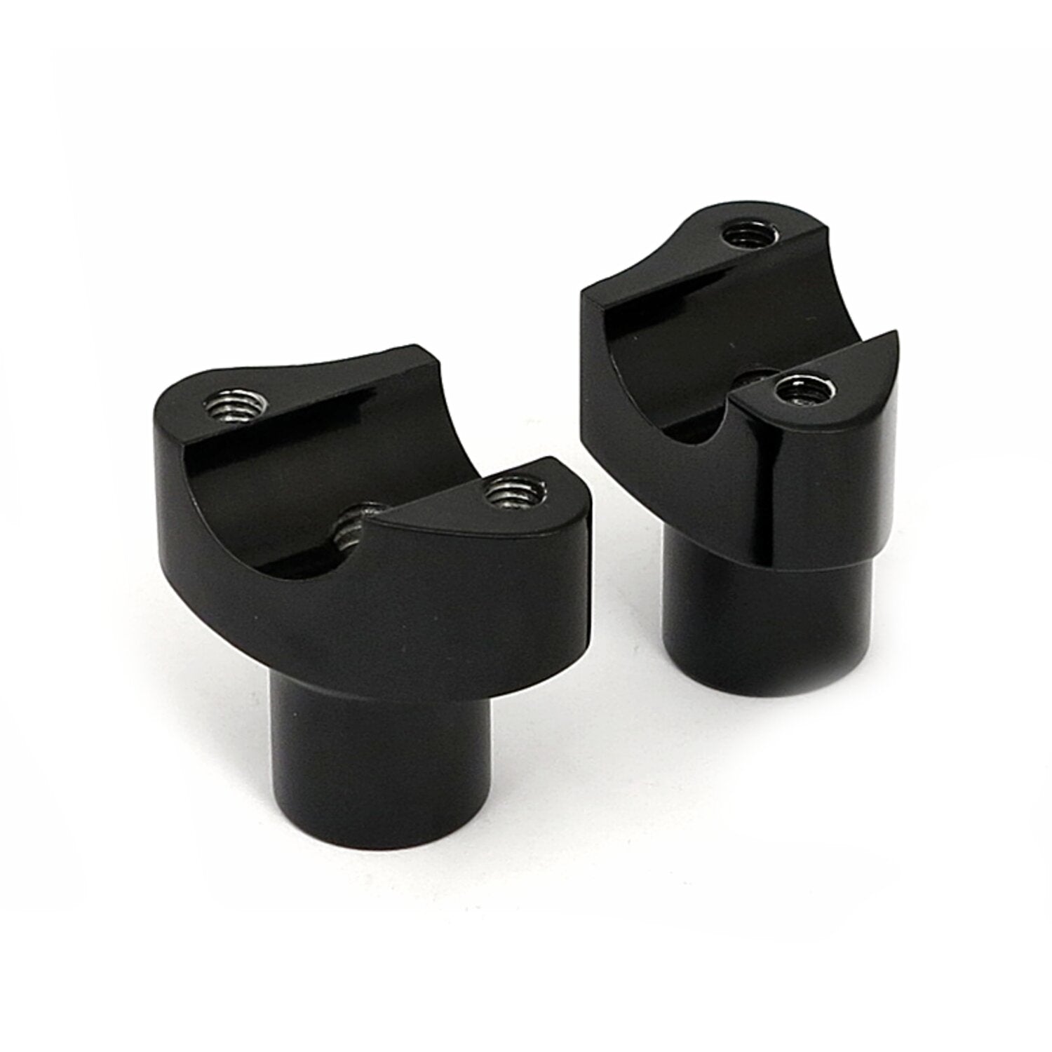MCS Forged aluminum risers straight 2" rise - Black