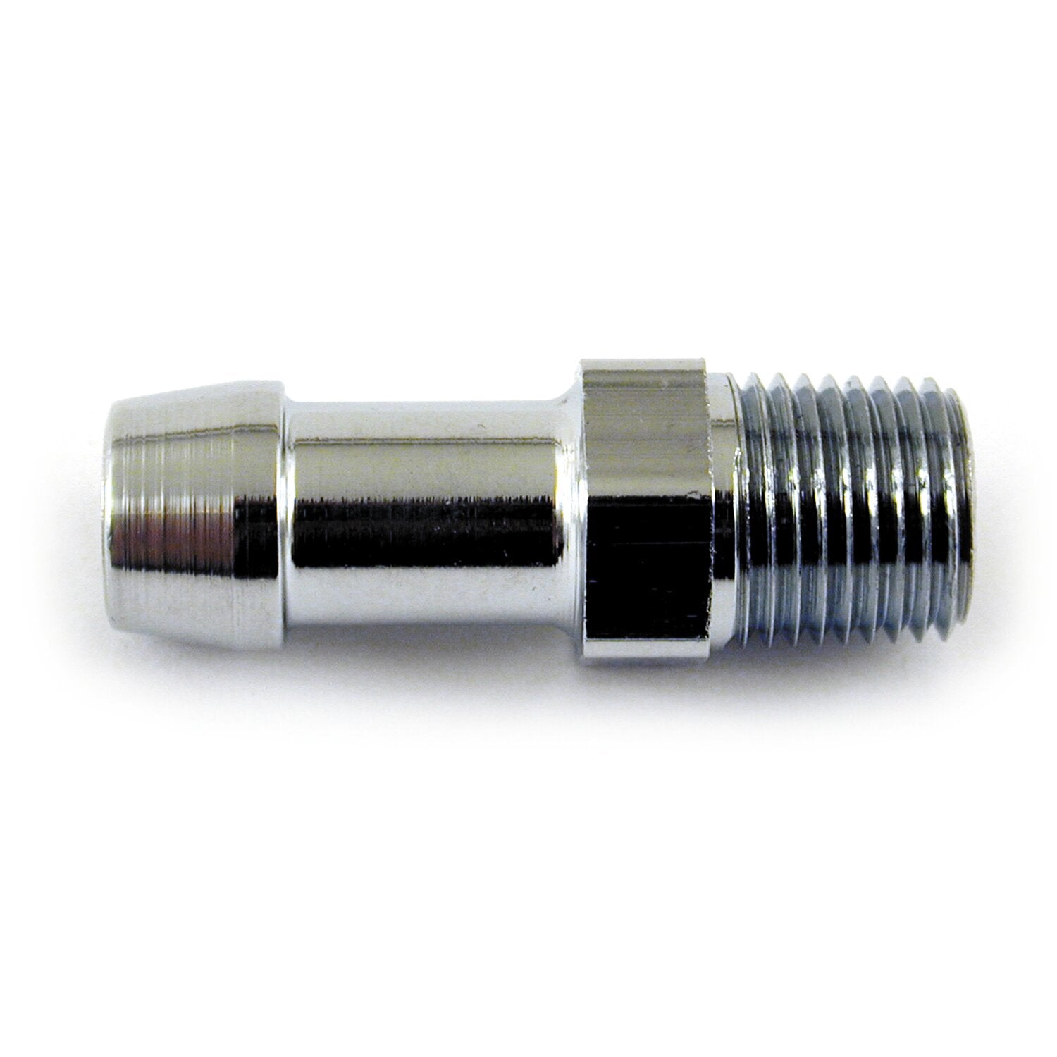 MCS Oil line fitting straight - 1/8 NPT to 5/16" - chrome