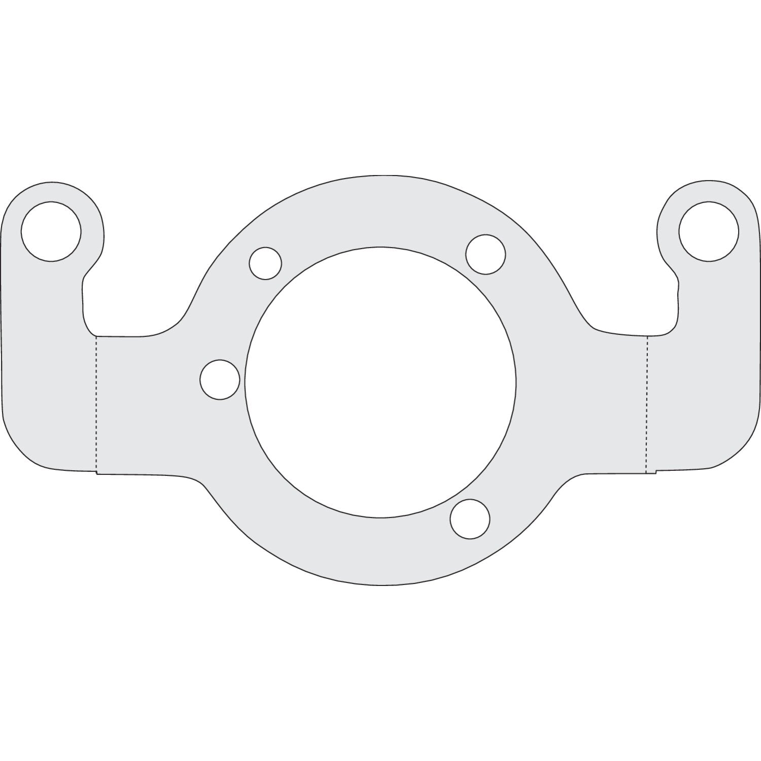 MCS Air cleaner adapter bracket - Chrome