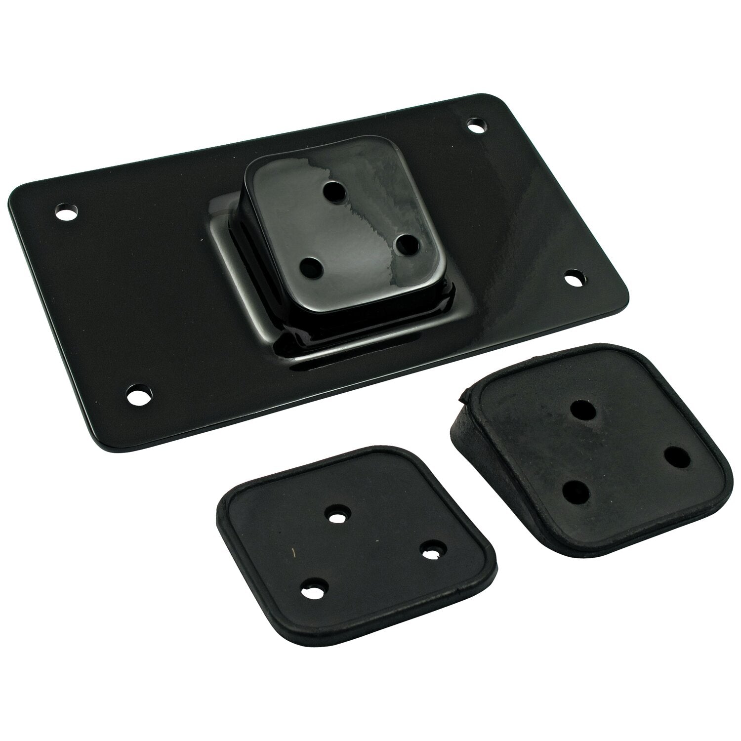 MCS License plate bracket flat - Black