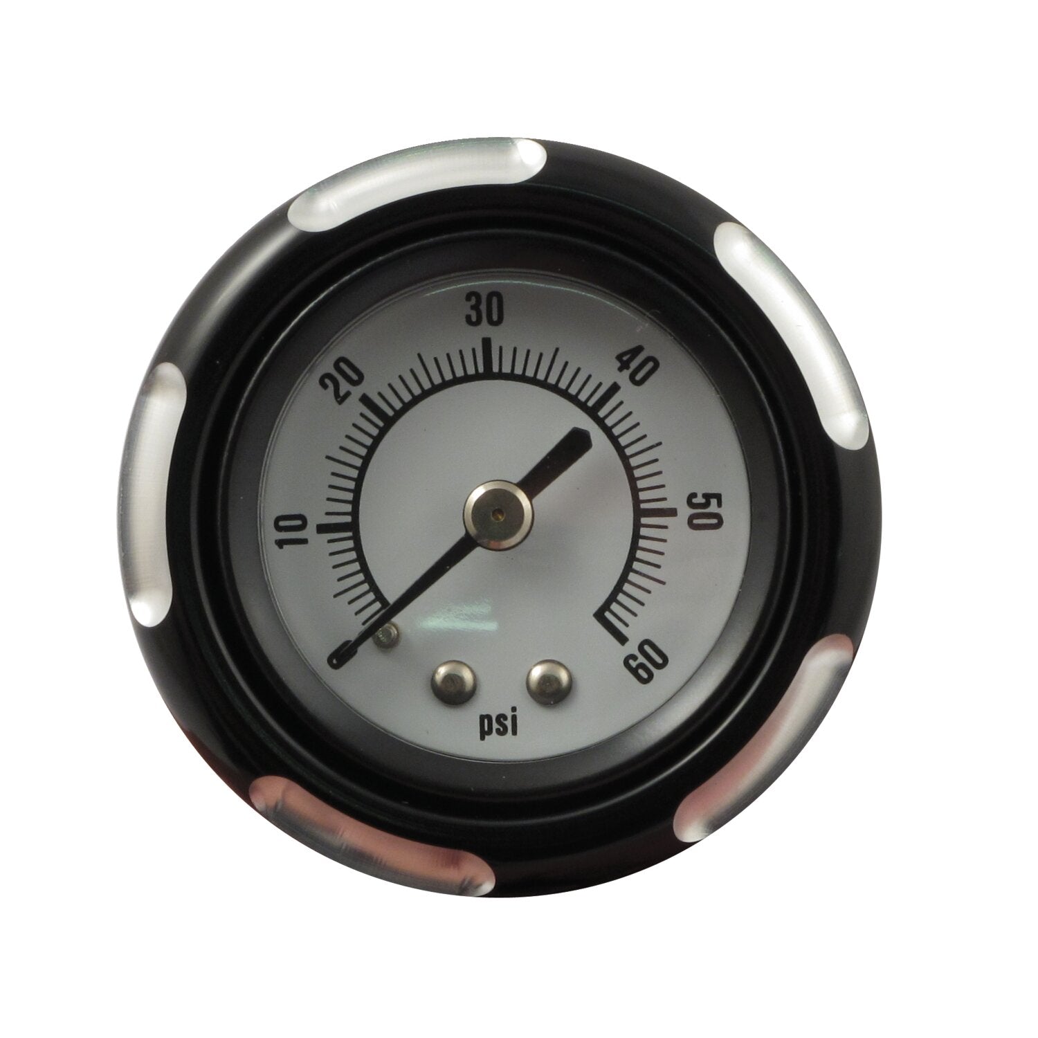 MCS Billet oil cooler with oil pressure gauge - Black