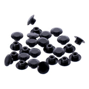 MCS Push-in mushroom allen head plugs 3/8" - Black