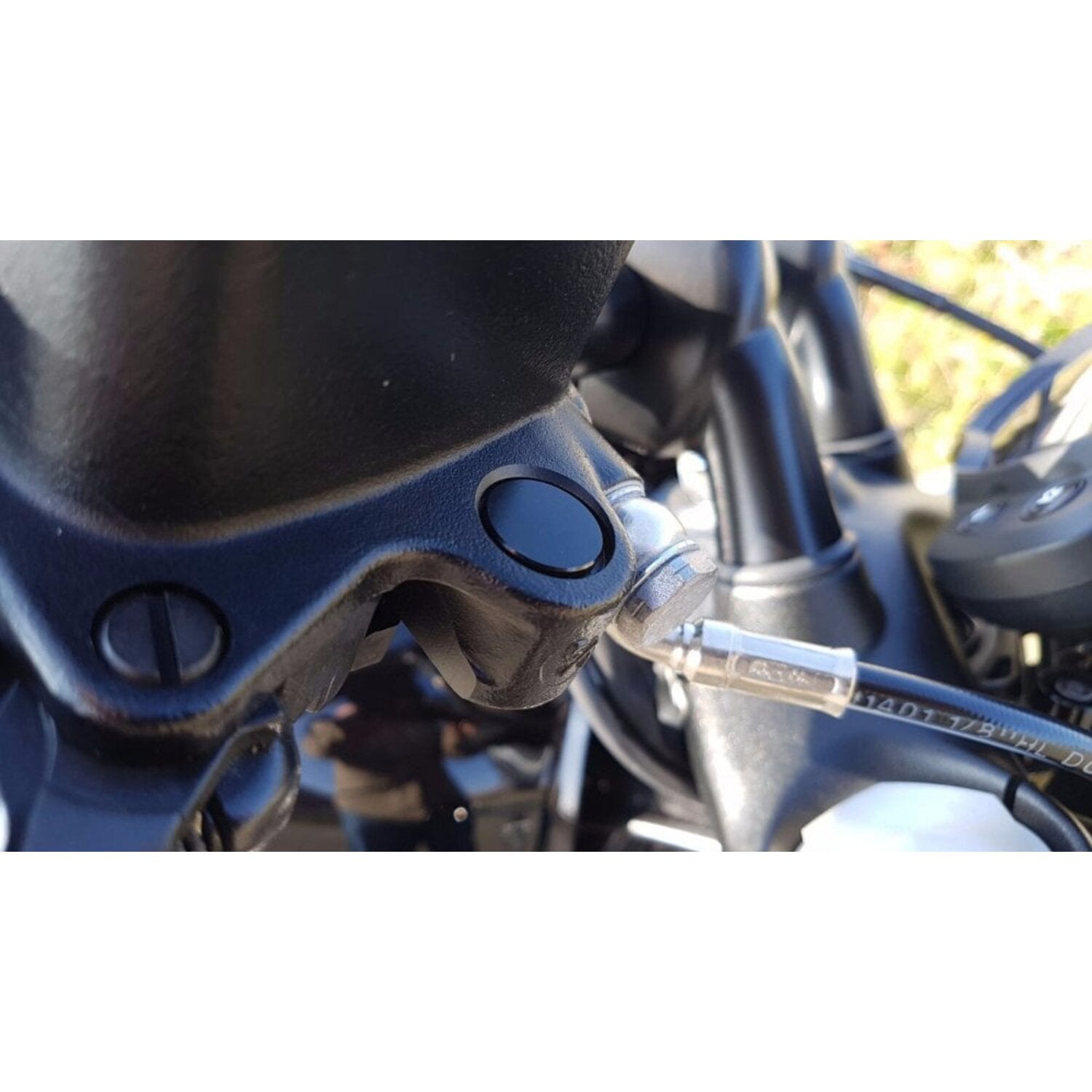 Motone mirror delete plugs 1" h/b - Black