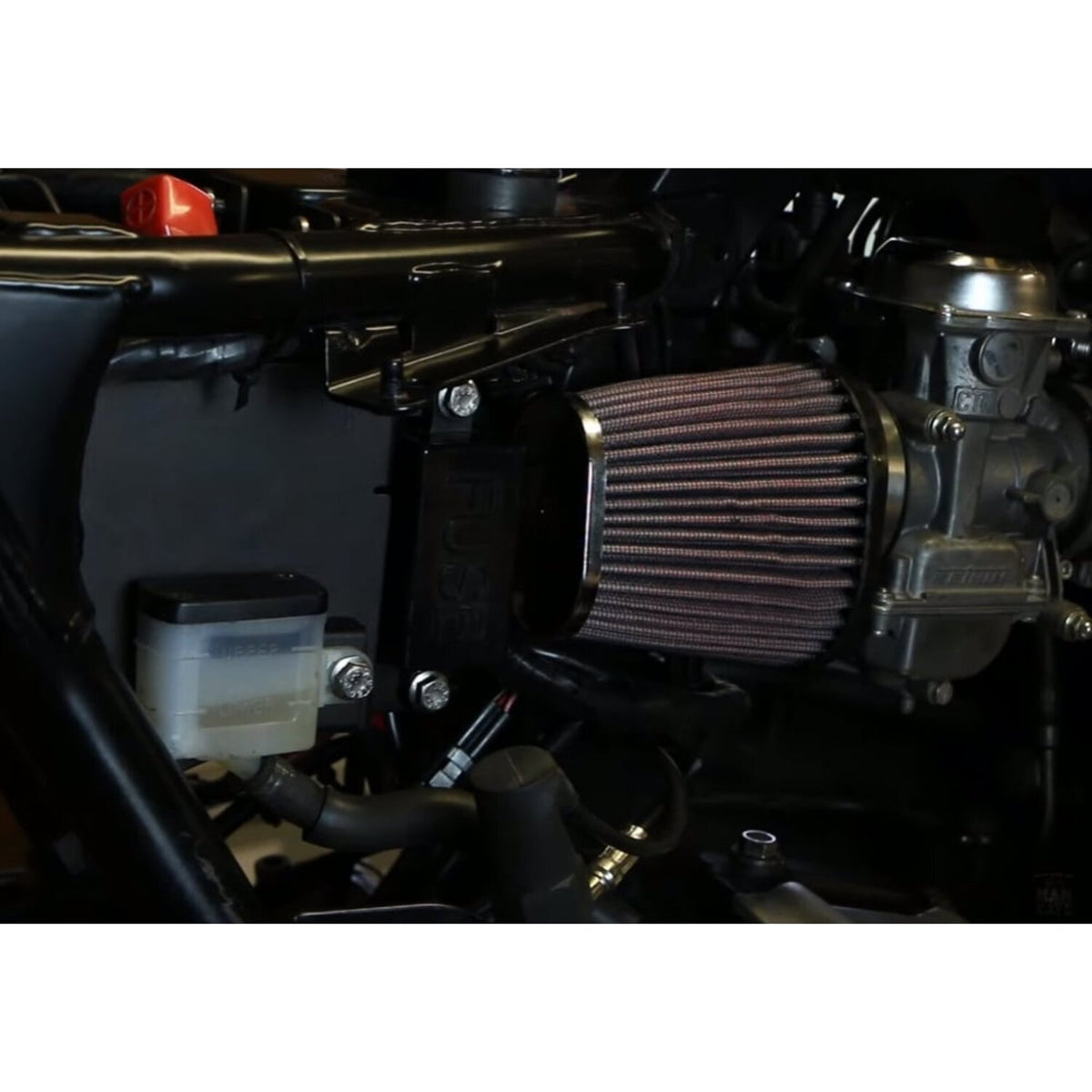 Motone airbox eliminator kit battery box - Black