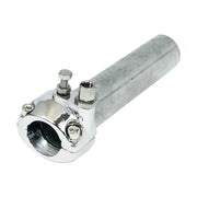 MCS Universal metal throttle grip 1" handlebars chrome