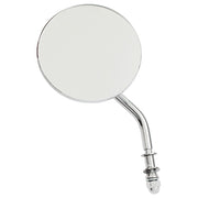 MCS Steel 3" round mirror - Chrome short stem