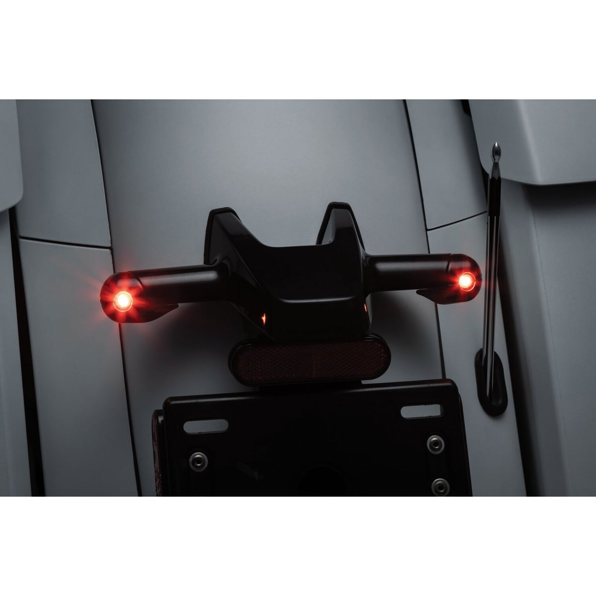 Kuryakyn Rear atto turn signal adapters gloss black