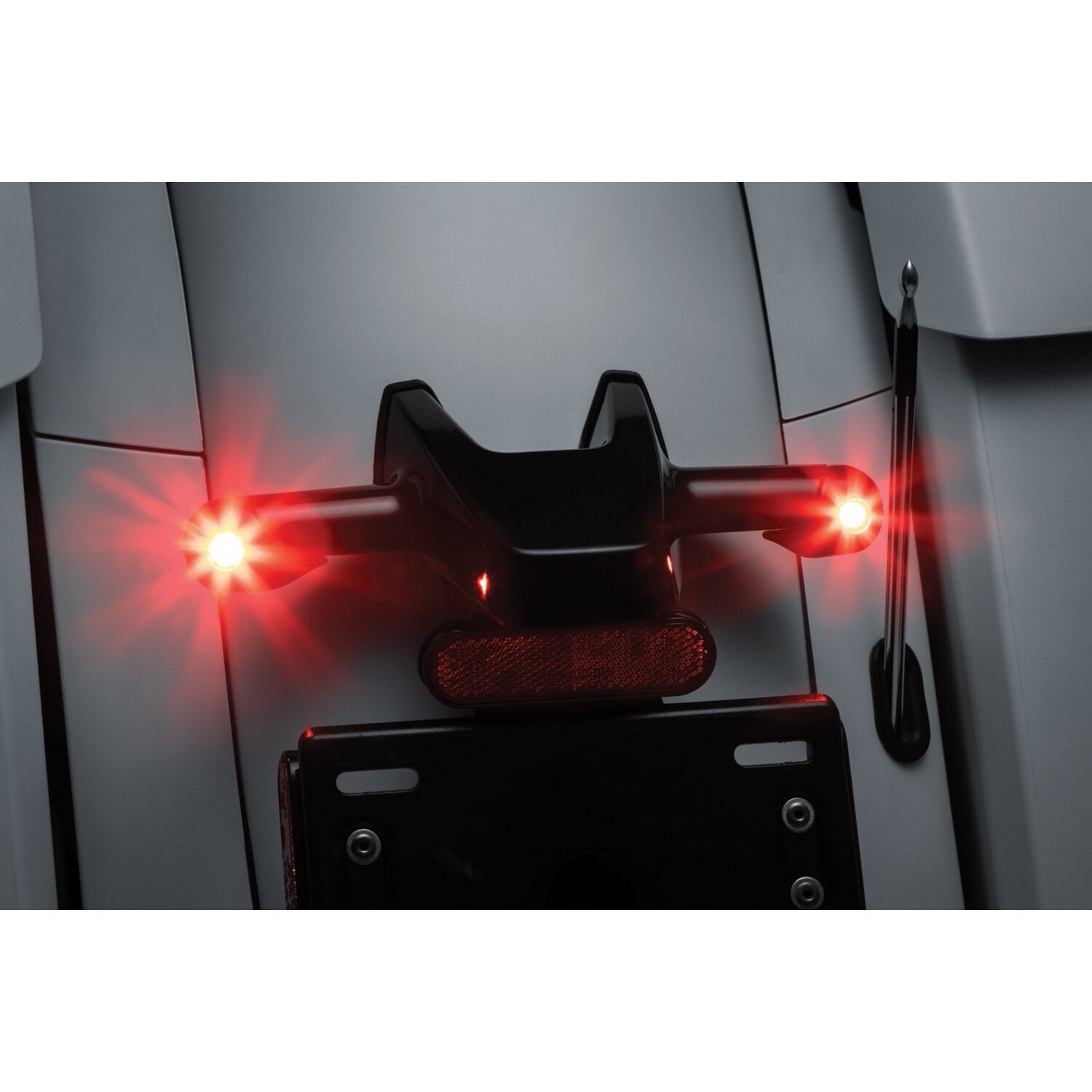 Kuryakyn Rear atto turn signal adapters gloss black