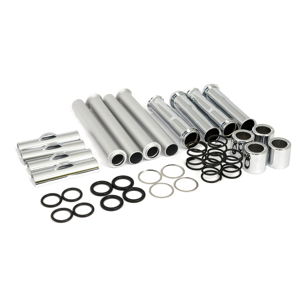 MCS Complete 86-90 XL pushrod cover kit - Chrome