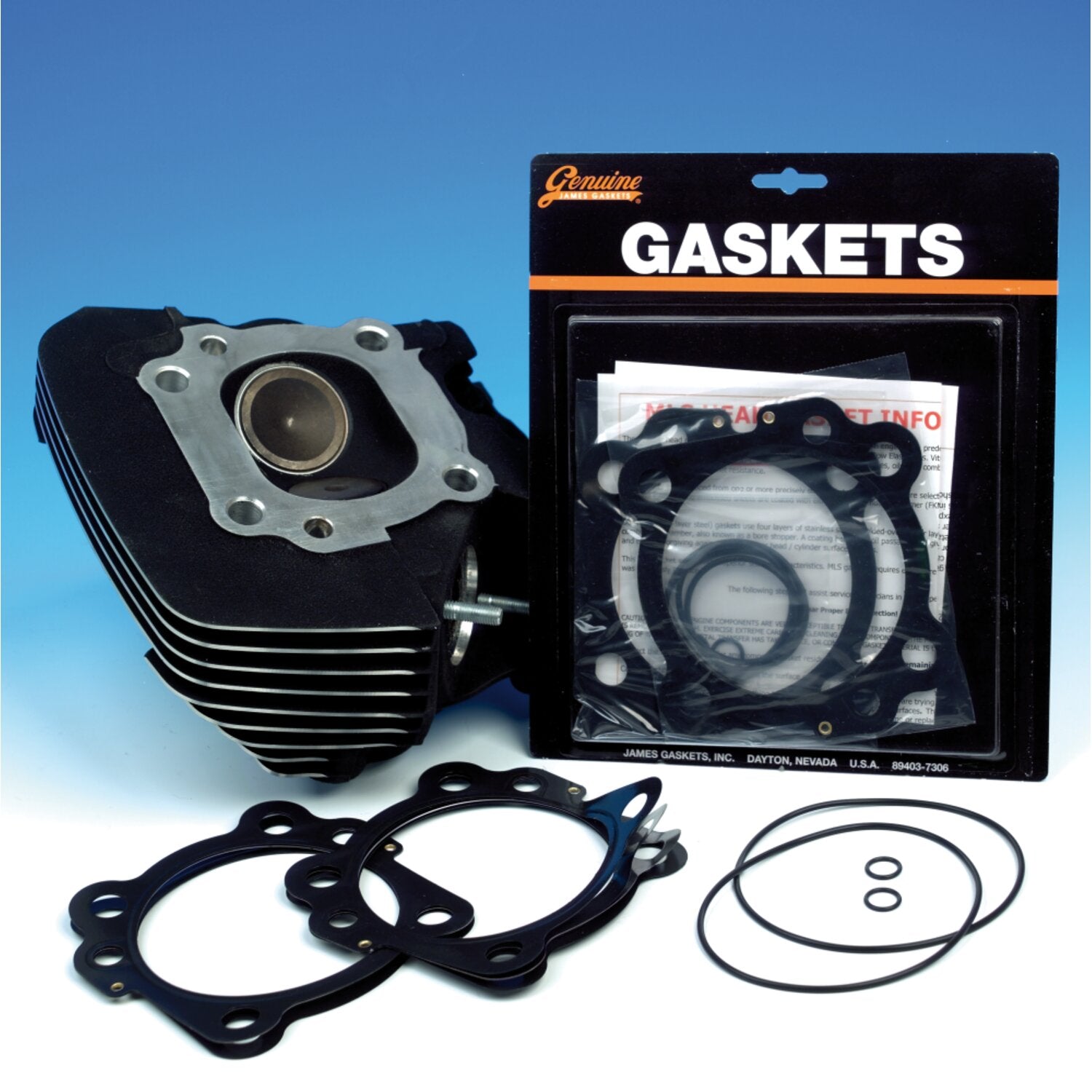 James Gaskets James cylinder head & base gasket kit - 3-7/8" bore MLS