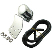 MCS Jiffy-Mount spin-on oil filter kit - Chrome