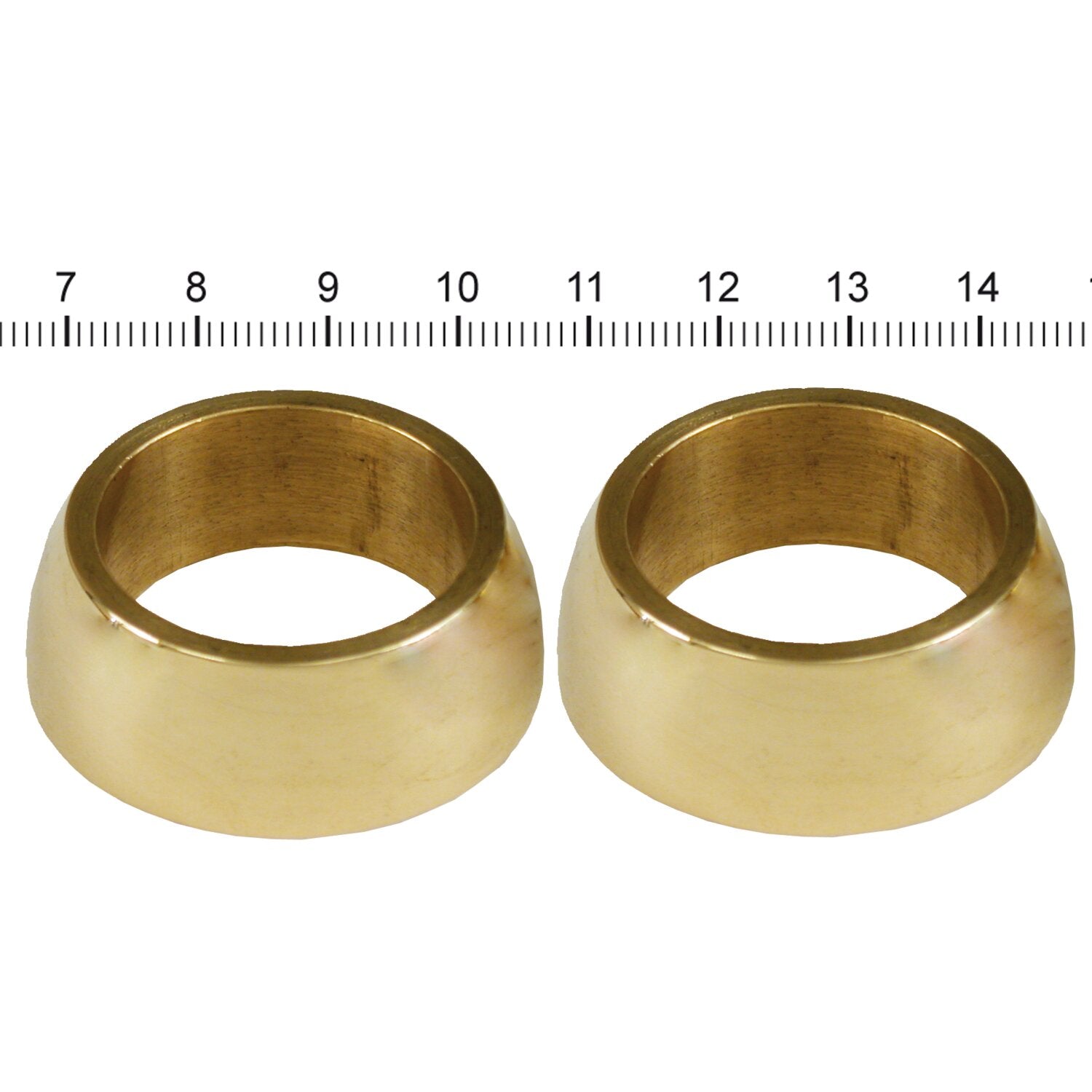 Paughco handlebar grip cones for internal throttle - Brass