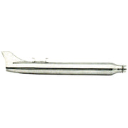 Paughco Smooth 3" Rocket Fishtail muffler - 31" - L&r