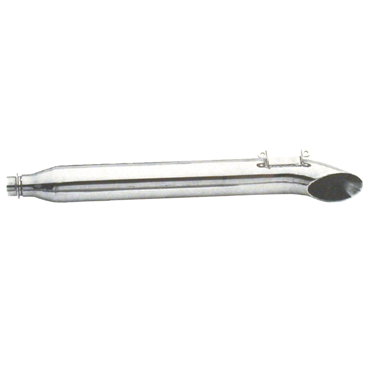 Paughco FLT Turn out muffler 29" long - Right - Chrome