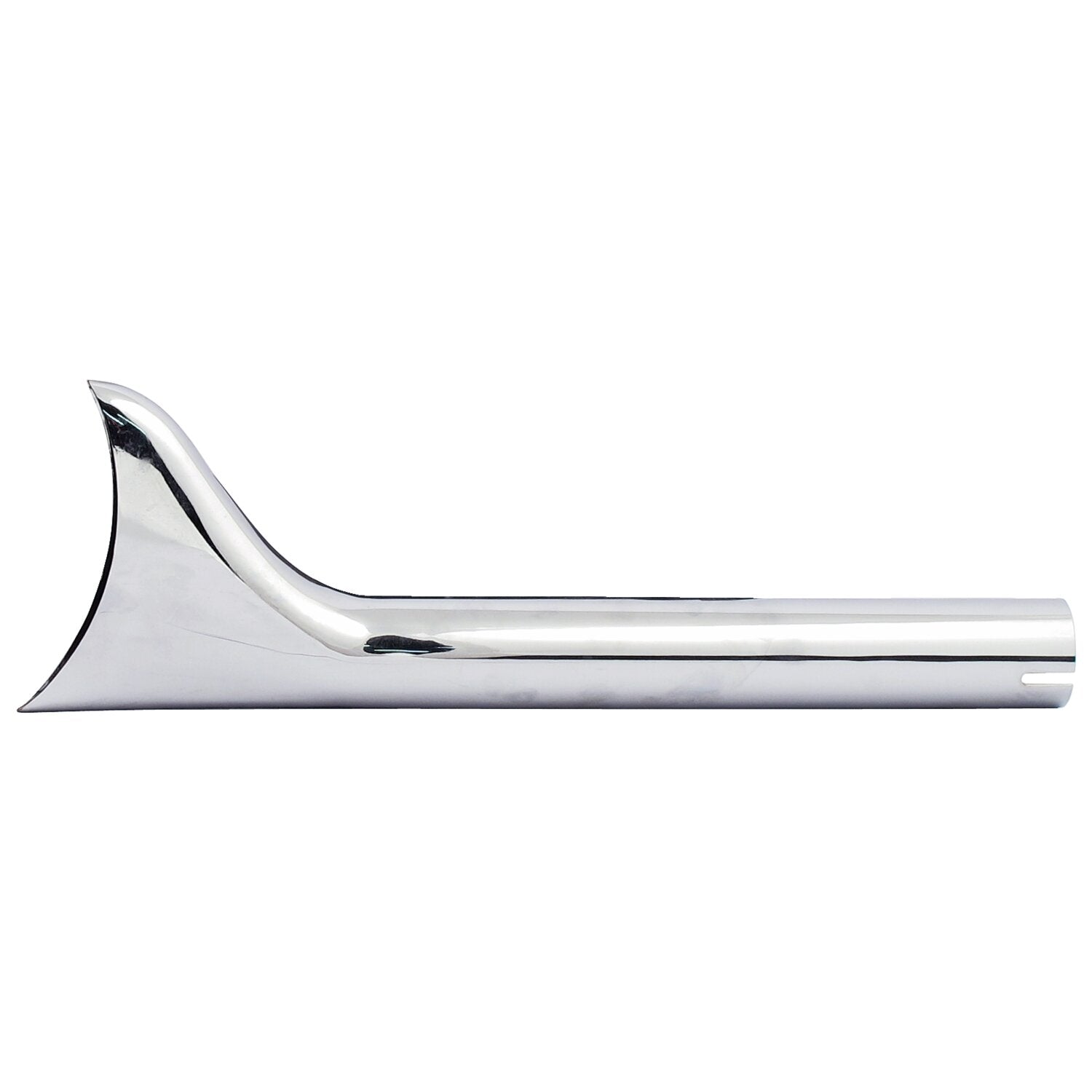 MCS Slip-on Fishtail exhaust extension 18" long chrome