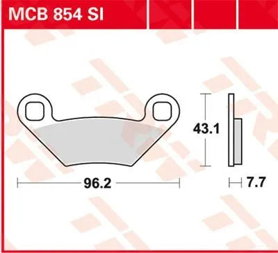 Trw Si Series Sintered Off-road Bromsbelägg - Fram & Bak