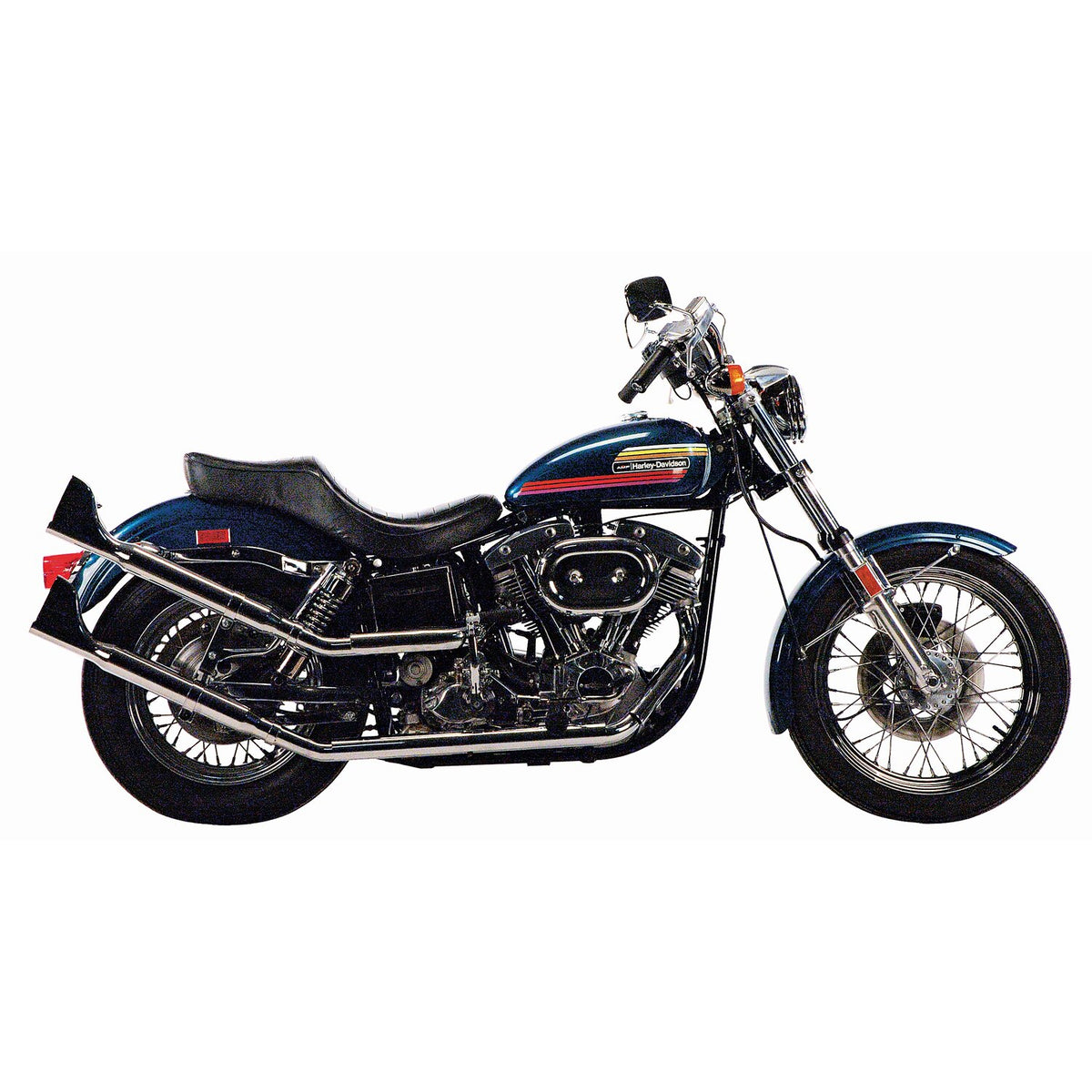 Paughco Upswept head pipes - S-pipe - around oil tank