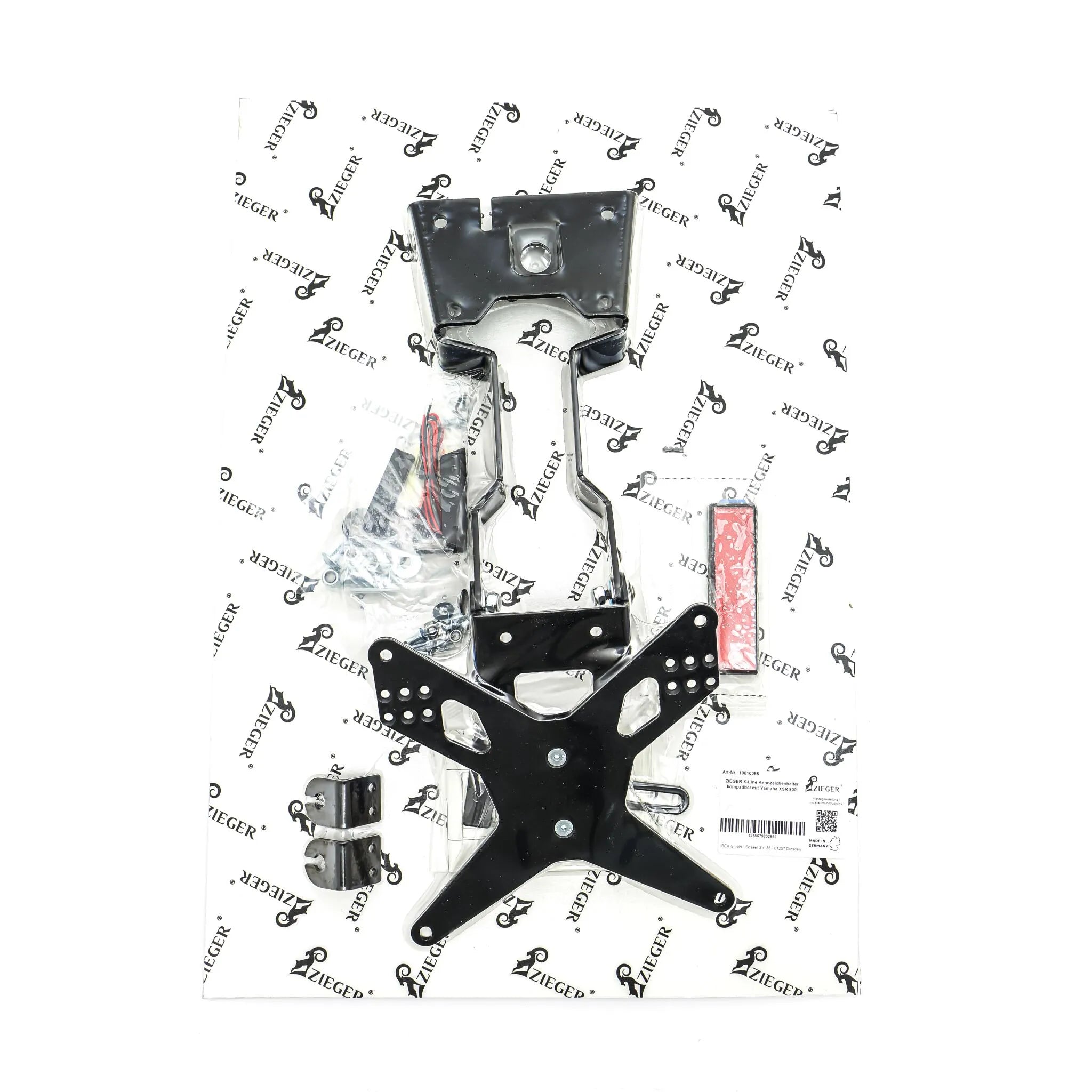 Zieger License Plate Holder Type E For Yamaha Motorcycles