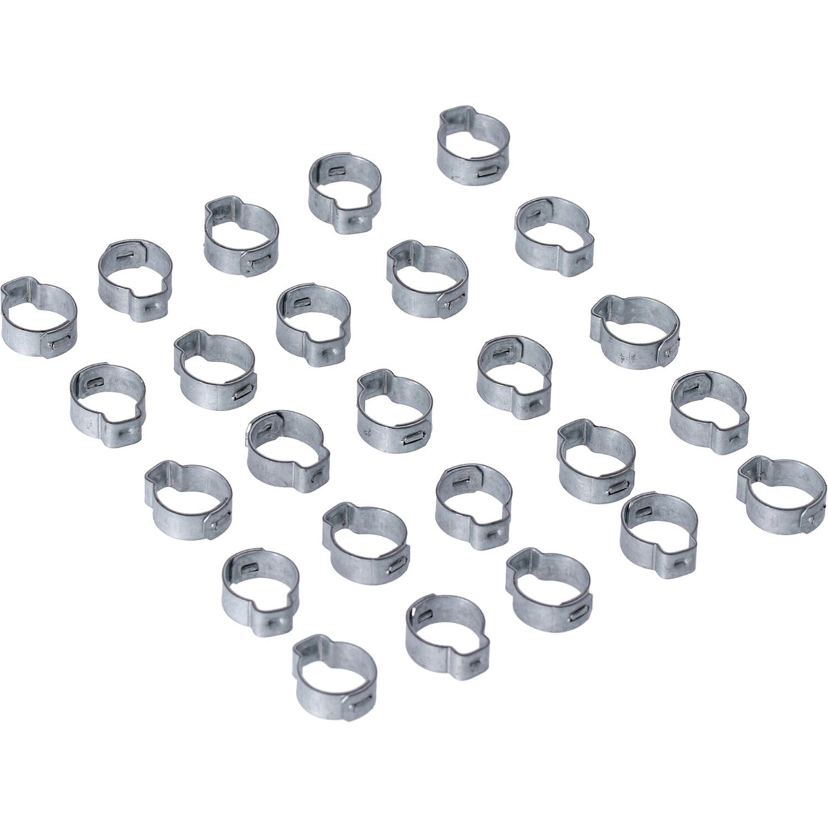 MCS Crimp hose clamp 17/32" (13.5mm) ID - Zinc
