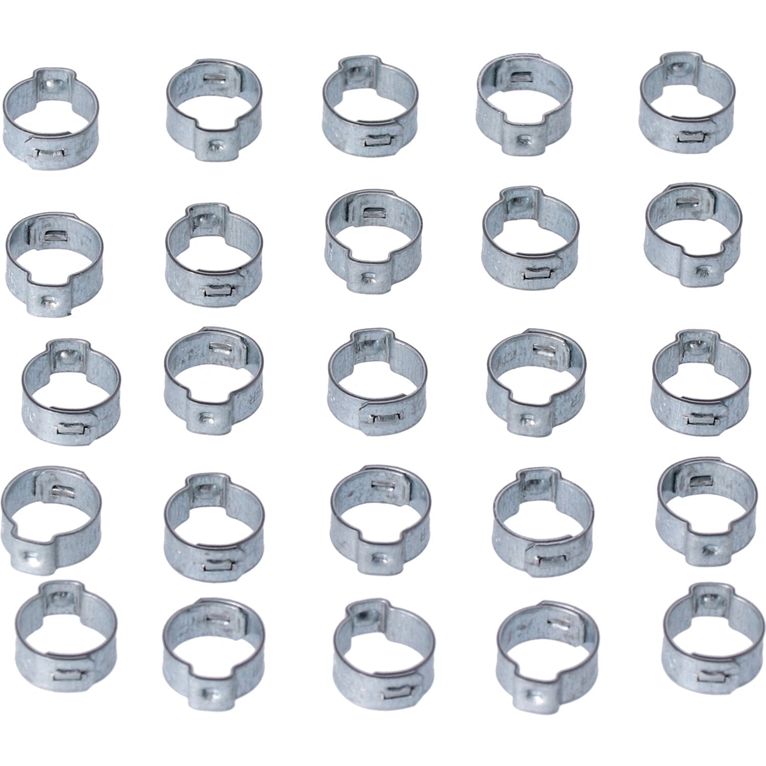 MCS Crimp hose clamp 19/32 (14.99mm) ID - Zinc
