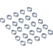 MCS Crimp hose clamp 19/32 (14.99mm) ID - Zinc