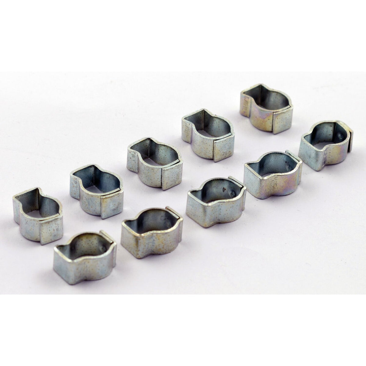 MCS Crimp hose clamp 1/4 (6.35mm) ID - stainless