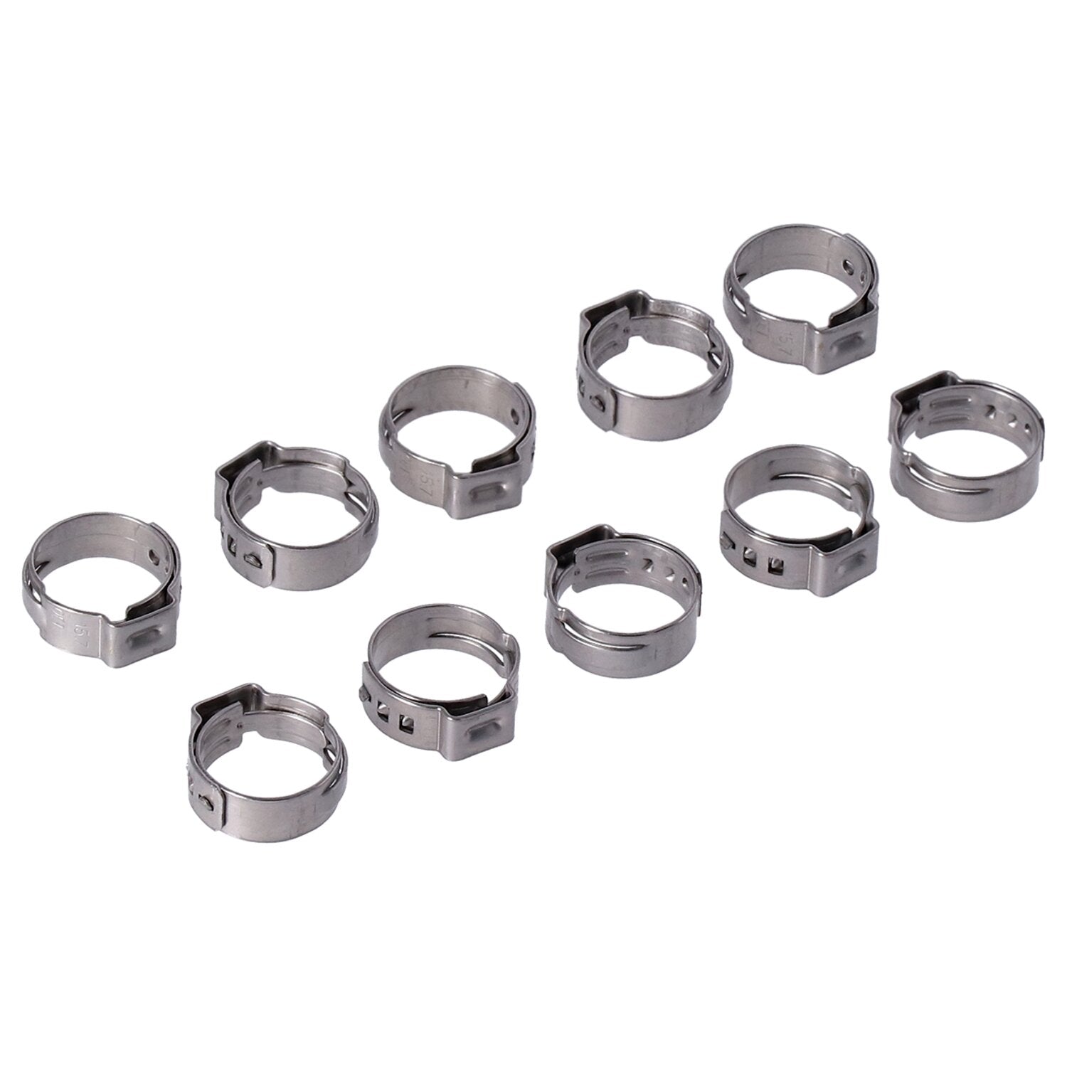 MCS Crimp hose clamp 5/8 (16.00mm) ID - Stainless