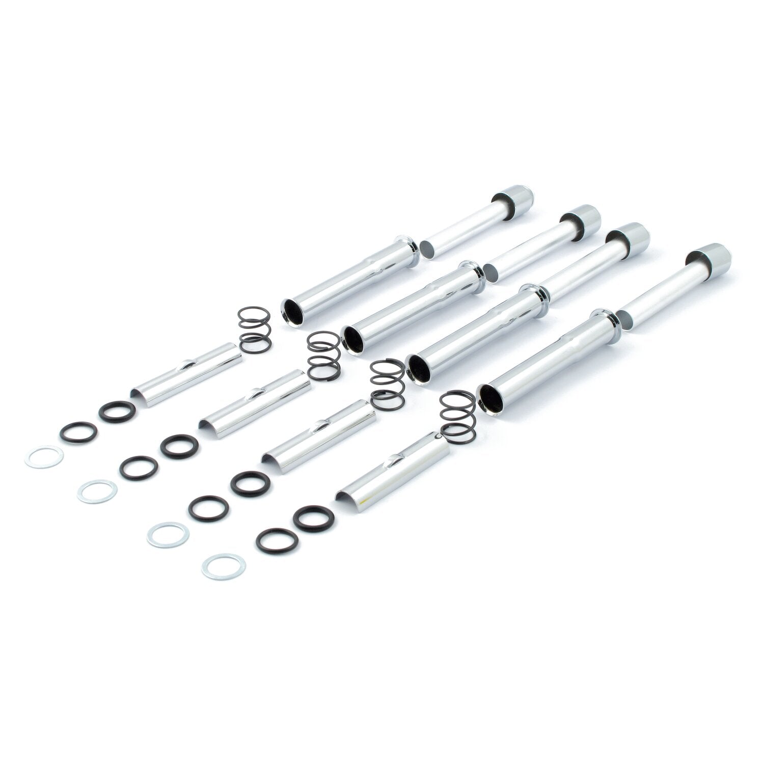 MCS Complete Twin Cam pushrod cover kit - Chrome