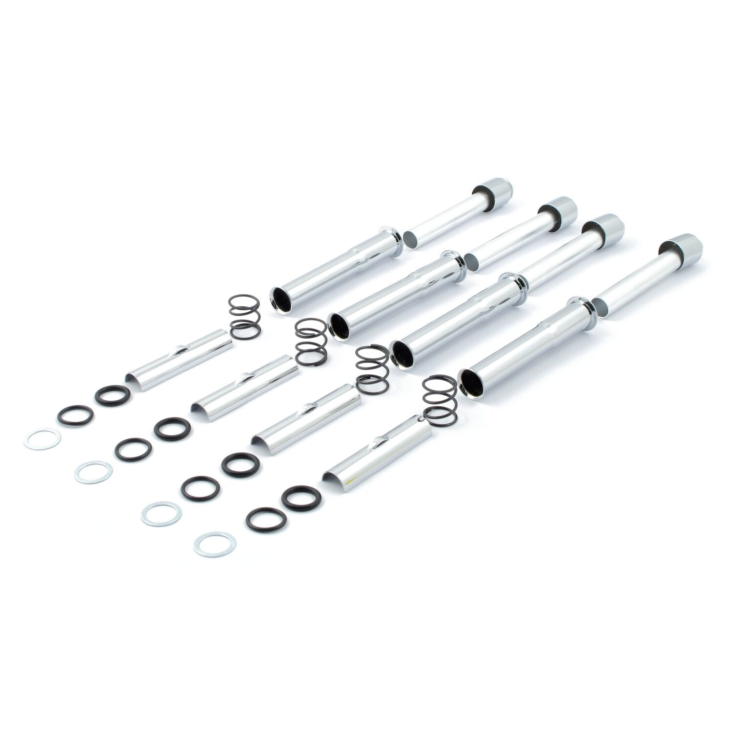 MCS Complete L79-84 Shovel pushrod cover kit - Chrome