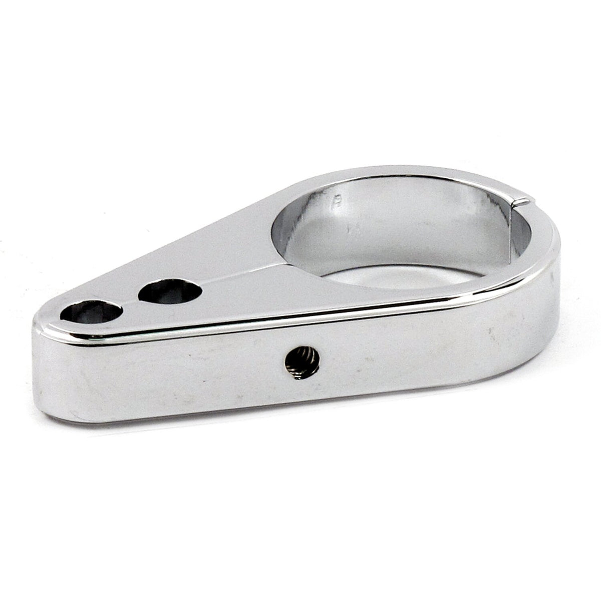 MCS 2-piece frame cable clamp - Throttle/Idle - Chrome