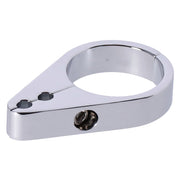 MCS 2-piece frame cable clamp - Throttle/Idle - Chrome