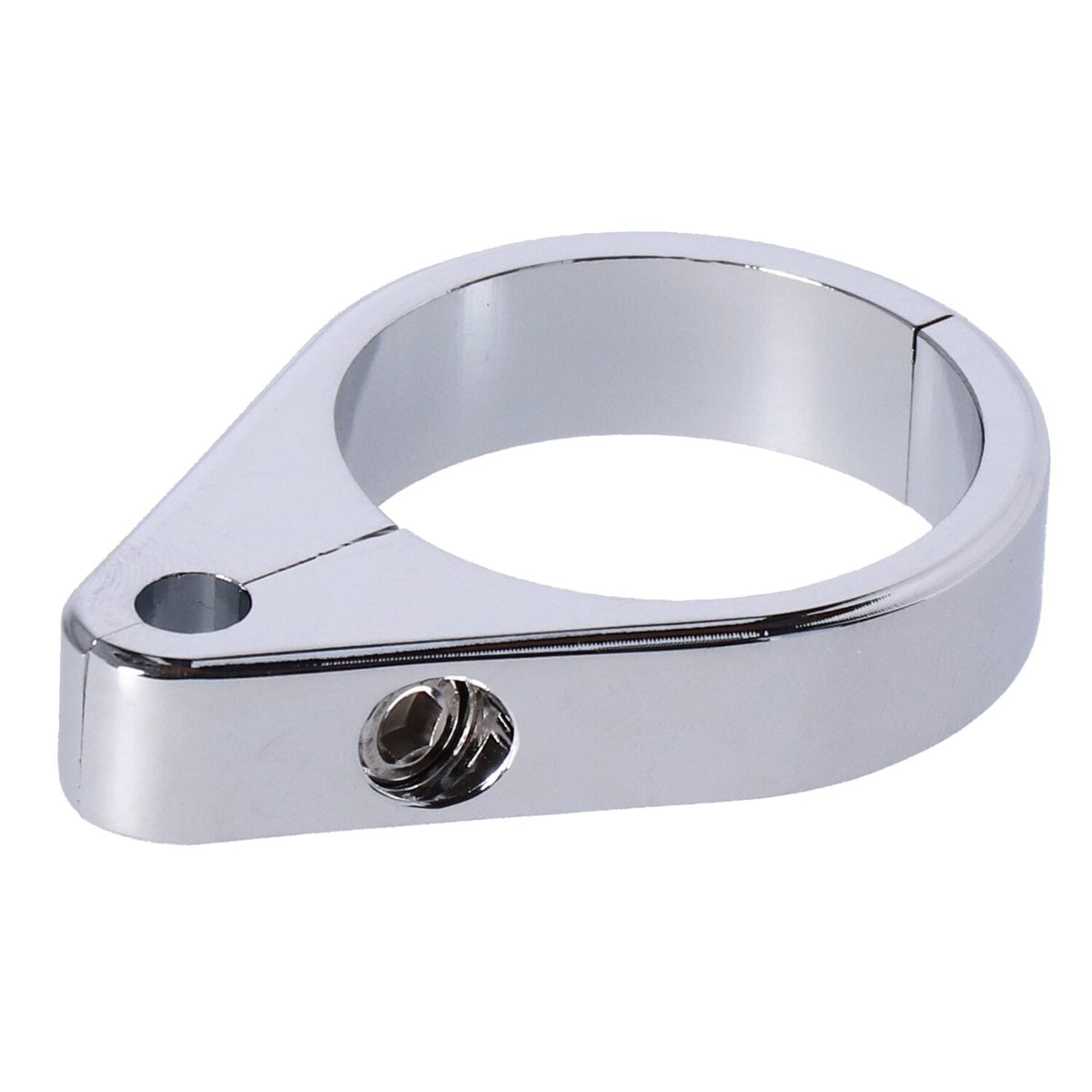 MCS 2-piece frame cable clamp - Throttle - Chrome