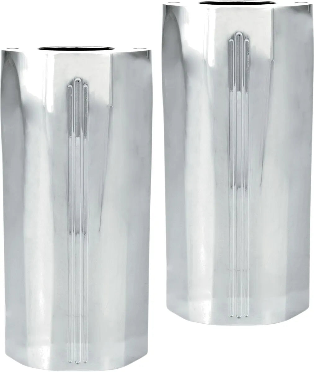 Performance Machine Fork Slider Covers - Chrome