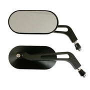 MCS Oval mirror set aluminum black